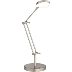 360 Lighting Xenos Modern Desk Lamp 20" High Satin Nickel With USB Charging Port LED Adjustable Arm White Head For Bedroom Living Room Bedside Reading -Adesso Lighting Deals Store GUEST decffb6a 2e8d 47a3 aed3 dc2bad1470f4