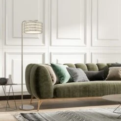 61.5" Quigley Silver Drum Shade Floor Lamp - River Of Goods -Adesso Lighting Deals Store GUEST e0552cea 5651 4124 8719 1519f4bc3f34