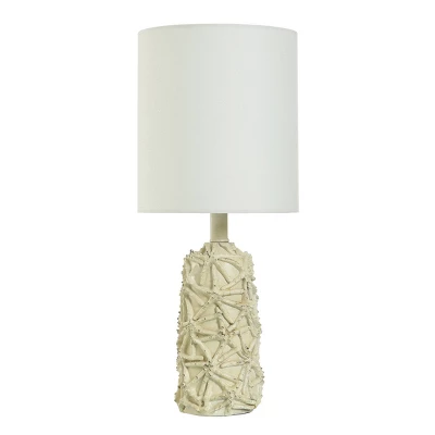 21" Starfish Distressed Mini Table Lamp White - StyleCraft 5 21" Starfish Distressed Mini Table Lamp White - StyleCraft - Image 5