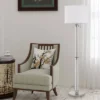60" Metal Montilla Acrylic Floor Lamp With Fabric Shade - Cal Lighting