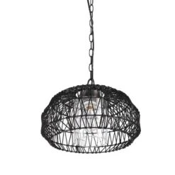 Globe Electric Novogratz X Globe Diego 1-Light Matte Black Woven Fabric Outdoor Plug-In Pendant Light 11 Globe Electric Novogratz X Globe Diego 1-Light Matte Black Woven Fabric Outdoor Plug-In Pendant Light -Adesso Lighting Deals Store GUEST e19db0ab 1969 42b6 a5d0 0c142f1ffee9