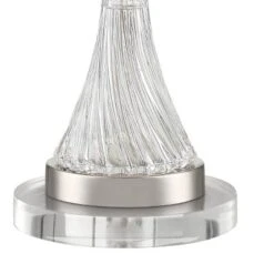 Regency Hill Luca Modern Table Lamps Set Of 2 With Round Risers 26 1/2" High Glass USB Charging Port Fabric Drum Shade For Living Room Desk Office -Adesso Lighting Deals Store GUEST e37e927c a406 4216 9dba 52697801e544