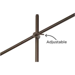 Possini Euro Design Modern Floor Lamp With USB Port 62 1/2" Tall Oil Rubbed Bronze Boom Arm Brown Drum Shade For Living Room House -Adesso Lighting Deals Store GUEST e66ed521 5fd8 4f19 a50b 71e359f47c9c