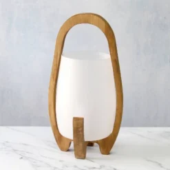 15" Organic Contemporary Natural Wood Accented Table Desk Lamp With Translucent Glass Shade - Lalia Home 16 15" Organic Contemporary Natural Wood Accented Table Desk Lamp With Translucent Glass Shade - Lalia Home -Adesso Lighting Deals Store GUEST e71b1cda 52bd 4c08 9baa 365eb3daa547