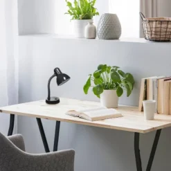 14.25" Traditional Fundamental Metal Desk Task Lamp And Bowl Shaped Shade With Flexi Gooseneck Black - Creekwood Home -Adesso Lighting Deals Store GUEST e9dd6fa6 80a4 4696 bd00 ad284296e1d0