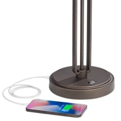 Franklin Iron Works Turnbuckle Rustic Farmhouse Desk Lamp 25" High Oil Rubbed Bronze With USB Charging Port LED Adjustable Metal Shade For Bedroom 10 Franklin Iron Works Turnbuckle Rustic Farmhouse Desk Lamp 25" High Oil Rubbed Bronze With USB Charging Port LED Adjustable Metal Shade For Bedroom -Adesso Lighting Deals Store GUEST ee5cad06 e421 4683 a727 429ed879e611