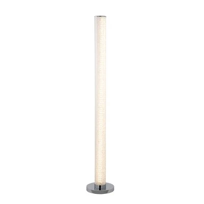 49" Novelty Tube Floor Lamp With Crystals (Includes LED Light Bulb) White - Ore International 3 49" Novelty Tube Floor Lamp With Crystals (Includes LED Light Bulb) White - Ore International - Image 3