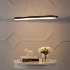 38.75" Nolan Modern Bohemian Iron Linear Integrated LED Pendant Black - JONATHAN Y -Adesso Lighting Deals Store GUEST f42f626a 3384 44dd 9e0c c6e08bea0a95