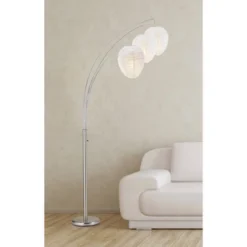 Belle Arc Lamp Silver - Adesso