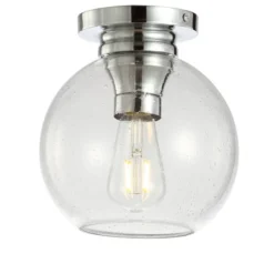 7.75" Metal/Glass Atlas Flush Mount (Includes Energy Efficient Light Bulb) - JONATHAN Y -Adesso Lighting Deals Store GUEST f5a6c8fd 2f72 406a a0ec 4021b09332ca
