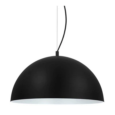 21" 1-Light Rafaelino Bowl Pendant With Shade Black/White - EGLO 1 21" 1-Light Rafaelino Bowl Pendant With Shade Black/White - EGLO