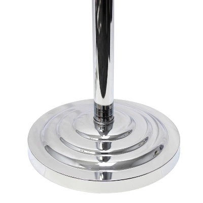 Trendy Romantic Sheer Shade Floor Lamp With Hanging Crystals White - Elegant Designs 5 Trendy Romantic Sheer Shade Floor Lamp With Hanging Crystals White - Elegant Designs - Image 5