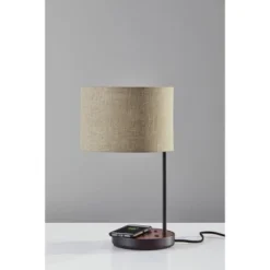 19.5" Oliver Charge Table Lamp Black - Adesso -Adesso Lighting Deals Store GUEST fd0ca723 076a 45e7 818a d77faac23fd1