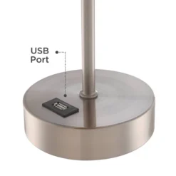 360 Lighting Justin Modern Accent Table Lamps 18" High Set Of 2 Silver With USB Charging Port And Table Top Dimmers White Shade For Bedroom Home Desk 10 360 Lighting Justin Modern Accent Table Lamps 18" High Set Of 2 Silver With USB Charging Port And Table Top Dimmers White Shade For Bedroom Home Desk -Adesso Lighting Deals Store GUEST fe0db206 3a37 4568 9ba6 c4ffb5b99bcc