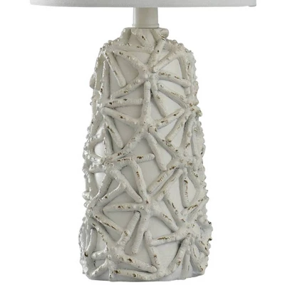 21" Starfish Distressed Mini Table Lamp White - StyleCraft 2 21" Starfish Distressed Mini Table Lamp White - StyleCraft - Image 2